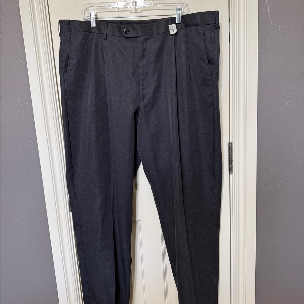 Perry Ellis Men's Charcoal Gray Dress Slacks